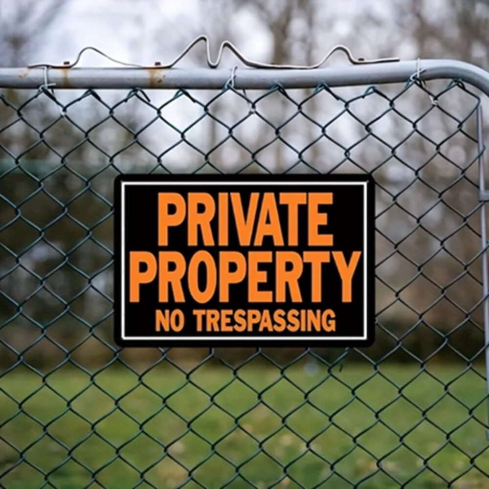 6PK Hot New Private Property Vinyl Sticker Warning Decal - Picture 3 of 7